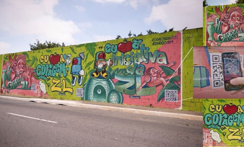 Obra patrocinada pelo Boticário na avenida Aricanduva, zona leste da Capital