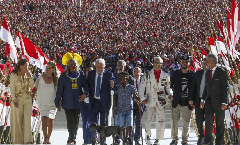 Lula, durante posse em Brasília