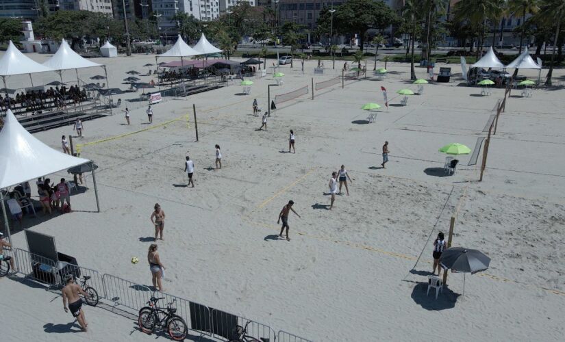 Evento multiesportivo na praia do Gonzaga tem programação gratuita até domingo