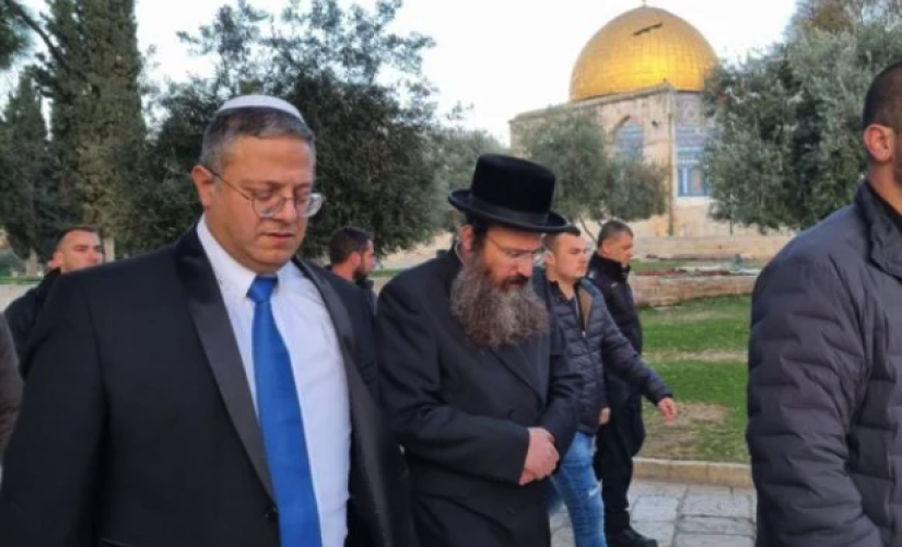 A visita do chanceler de Israel a mesquista Al-Aqsa, onde somente muçulmanos têm entrada livre, gerou críticas da comunidade internacional; na foto, o ministro da Segurança Interna de Israel, Itamar Ben-Gvir