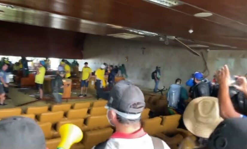 Manifestantes invadiram o Supremo Tribunal Federal
