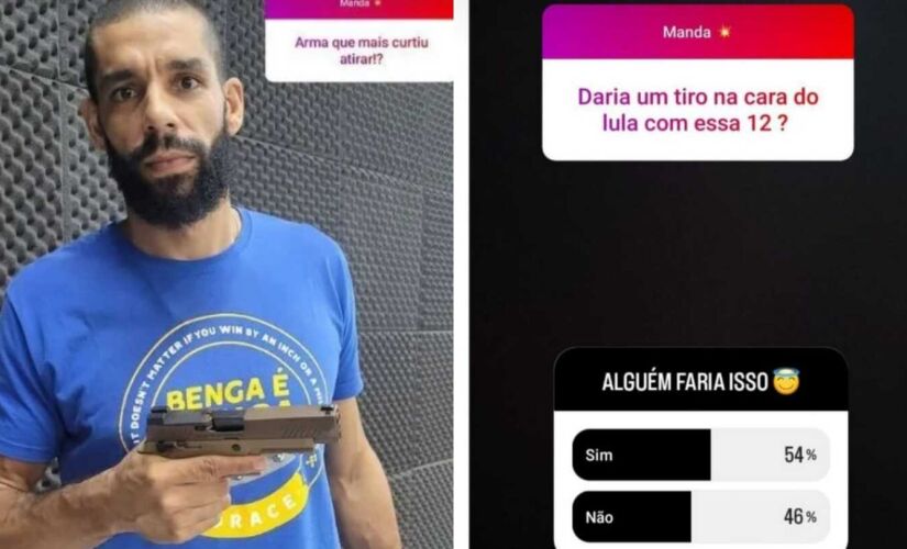 Wallace Leandro, do Sada Cruzeiro e ex-atleta da Seleção Brasileira, causou polêmica e sera acionado na justiça após stories com enquete sobre "atirar" em Lula, atual presidente da república