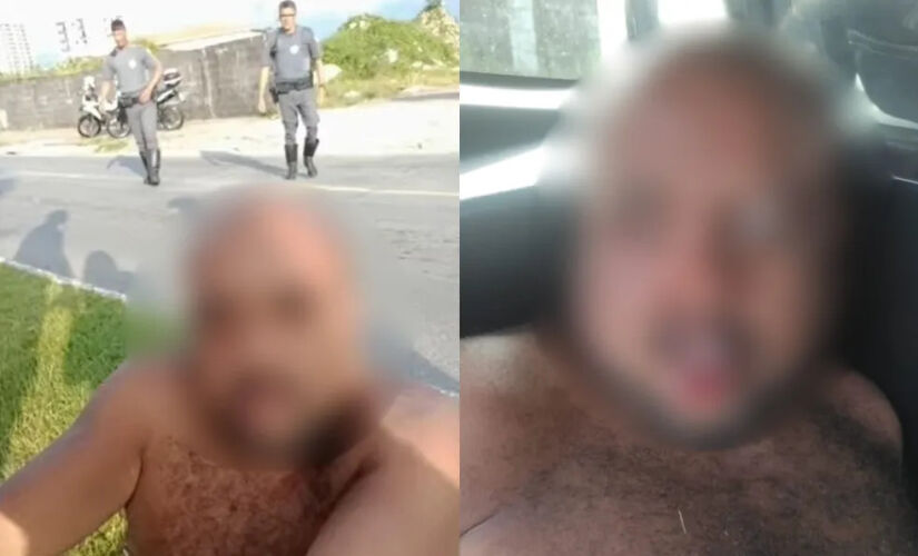 Homem foi preso após arrastar criança de 12 anos pela orla de Praia Grande