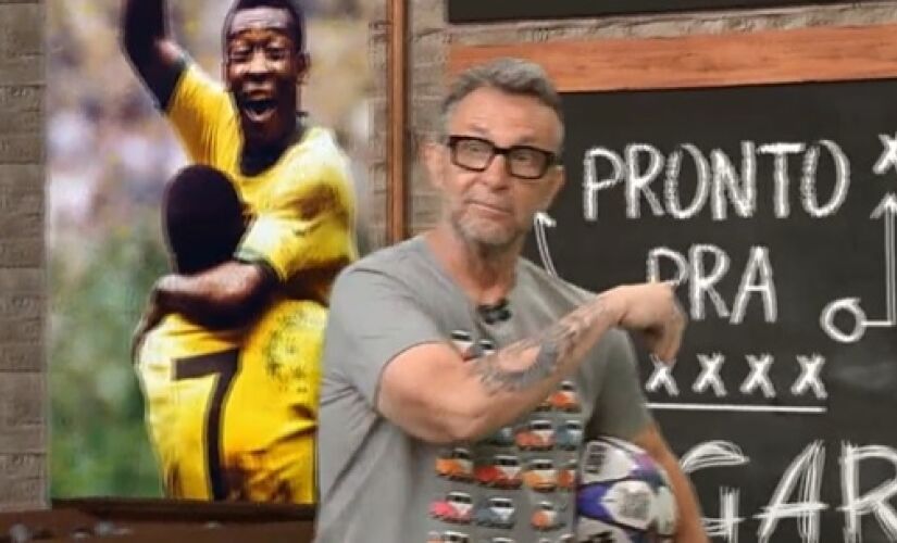 Craque Neto, durante o programa Os Donos da Bola, da 'Band'