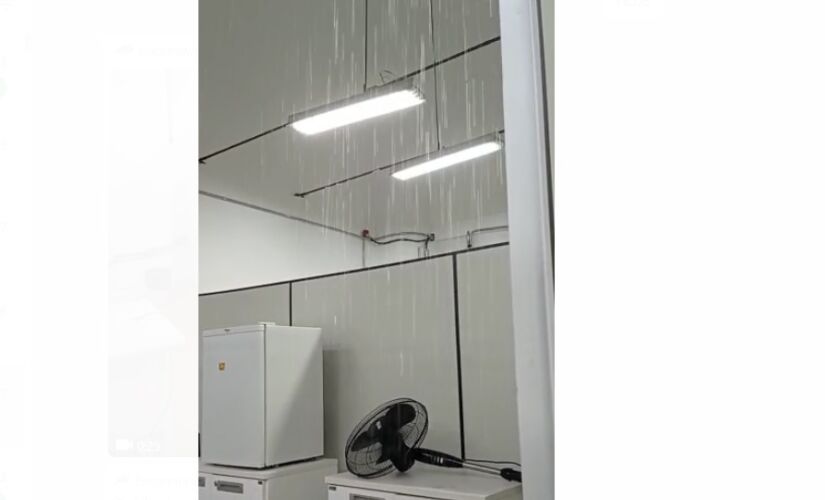 Problema na estrutura causou vazamento intenso em nova delegacia especializada em fraudes biométricas de SP