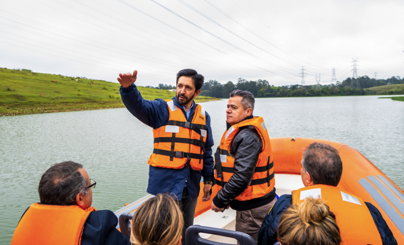 Prefeito Ricardo Nunes (MDB) visita área onde pode ser instalado o projeto 'Aquático SP'