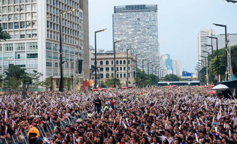 Valee do Anhangabaú durante evento  em 2022