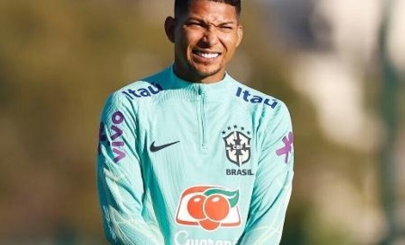 O técnico Ramon Menezes testou Rony como titular do Brasil para enfrentar o Marrocos no amistoso deste sábado (25)