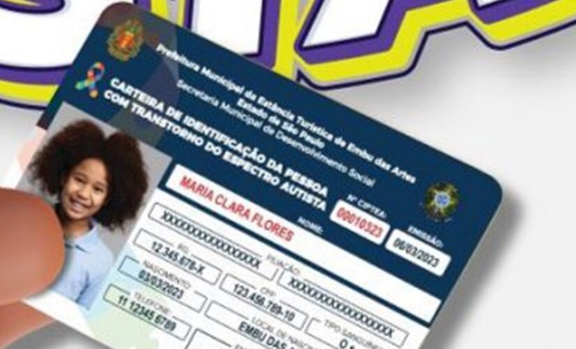 Carteira de identificação do autista pode ser solicitada on-line ou presencialmente nos CRAS