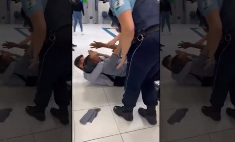 Delegado aplicou um mata-leão no suspeito