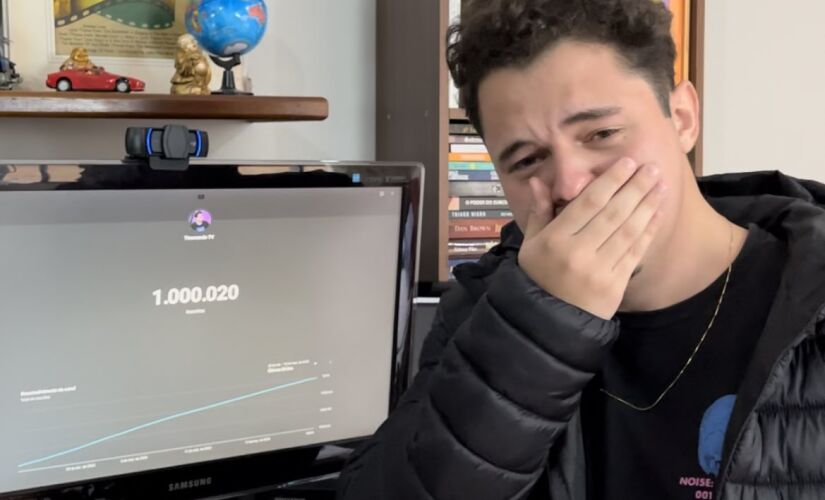 Tinôco chegou a 1 milhão de inscritos em seu canal no YouTube