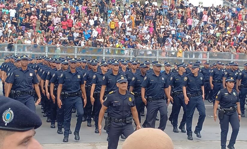 Formatura de novos GCMs em São Paulo