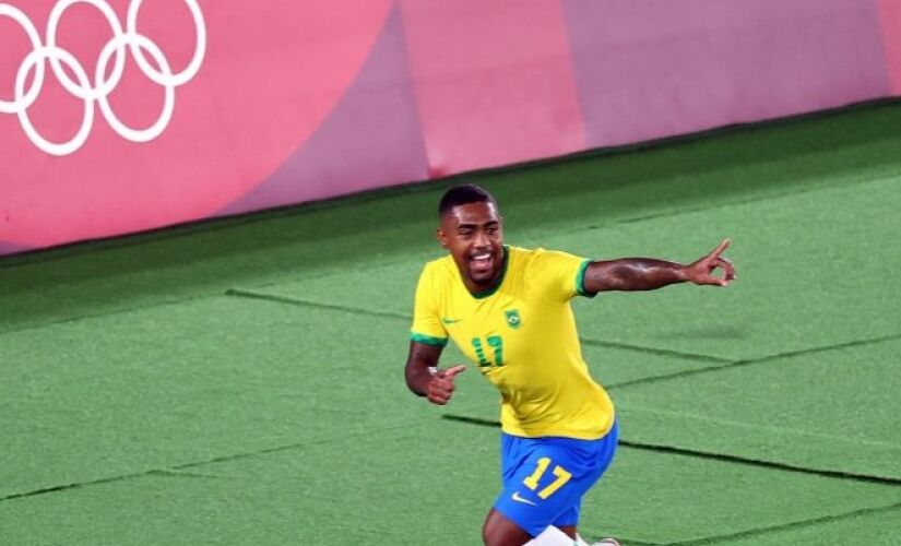 Malcom foi o autor do gol do ouro olímpico em Tóquio, em 2020