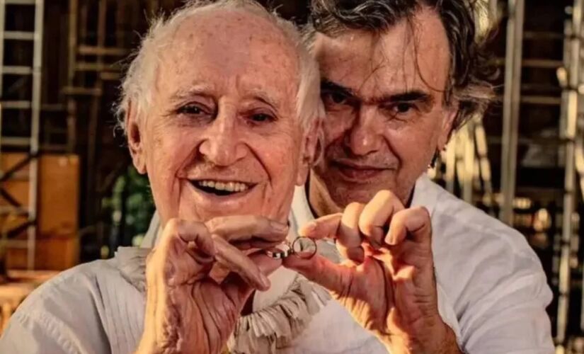 Zé Celso e o marido, Marcelo Drummond