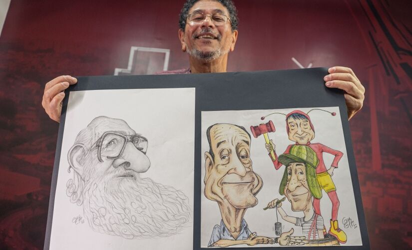 Professor Gau Effe, um dos organizadores da 1ª Feira de Quadrinhos e Afins de Taboão da Serra