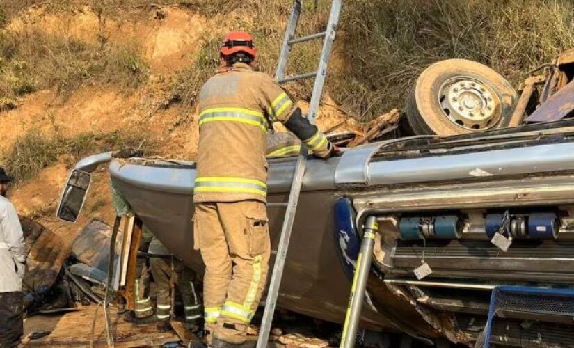 Possível causa do acidente pode ter sido perda de freio