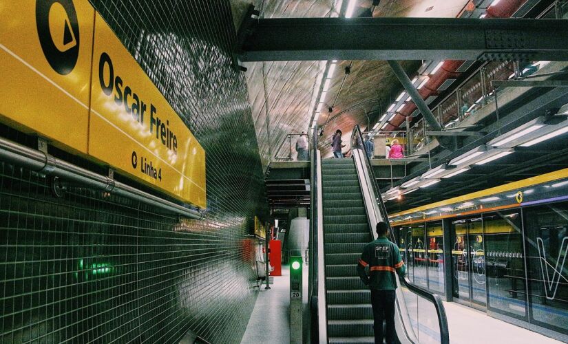 Estação Oscar Freire da linha 4-Amarela do metrô é administrada pela ViaQuatro