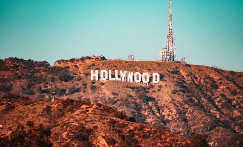 O letreiro de Hollywood, nos EUA
