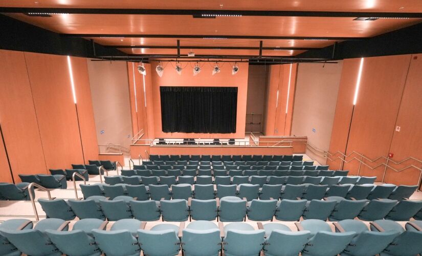 Com capacidade para 250 lugares em 1.200m&#xB2; de espaço total, o Teatro Santa Cruz chega com uma concepção moderna, instalações confortáveis, tecnologia de última geração em iluminação, som e imagem