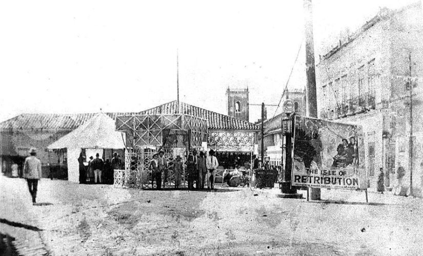 A atual Praça Cel. Esmédio no ano de 1926
