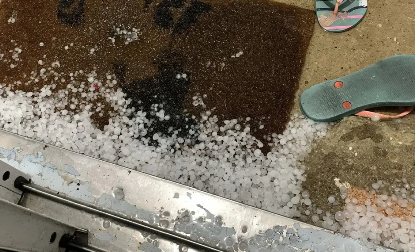 Choveu granizo em bairros da zona oeste, como a Vila Kennedy