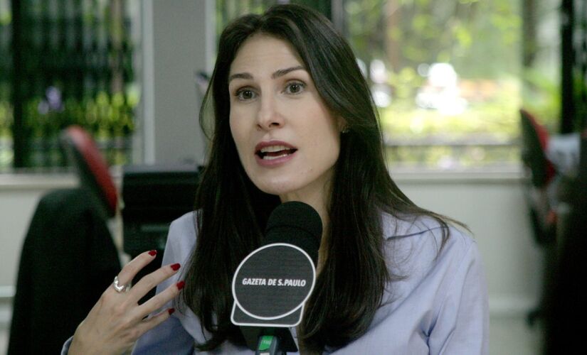 Marina Helena, pré-candidata do Novo à Prefeitura de São Paulo, durante entrevista ao podcast De Olho no Poder