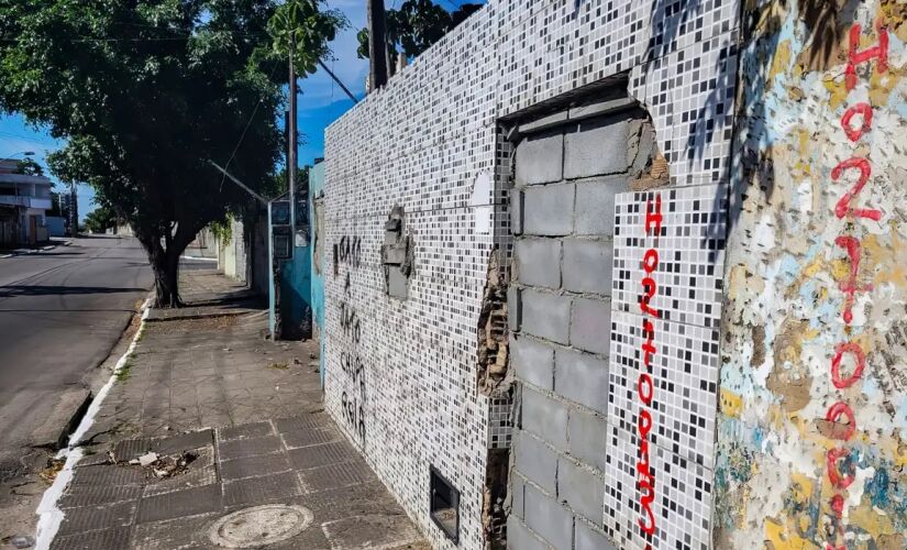 Casa interditada em Maceió