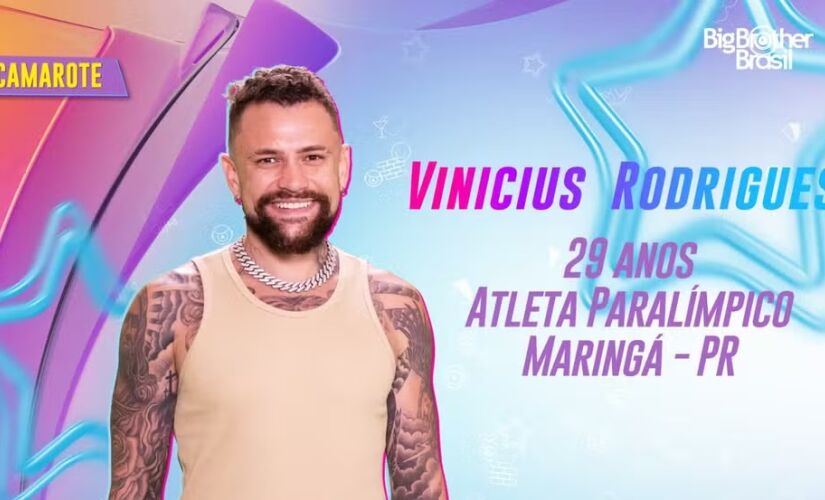 Atleta paralímpico Vinicius Rodrigues