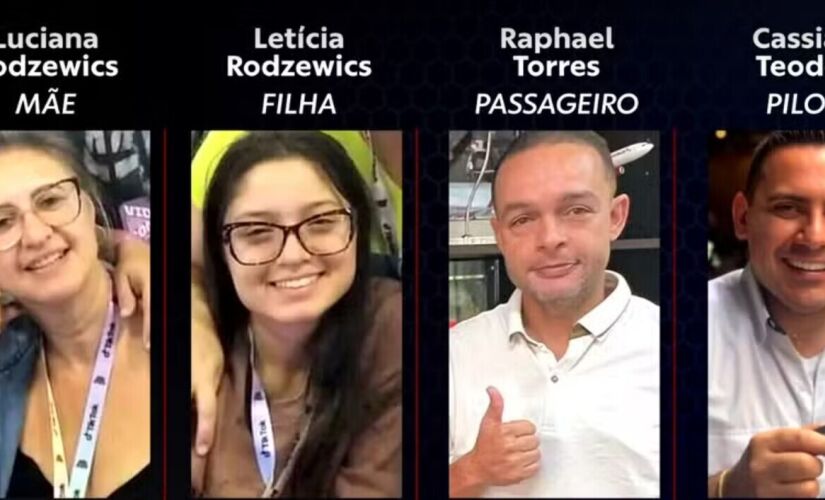 Vítimas do acidente aéreo em São Paulo