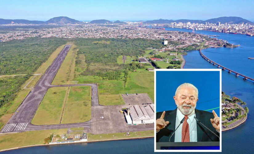 O Aeroporto de Guarujá deverá ser um dos focos de Lula durante visita à Baixada Santista