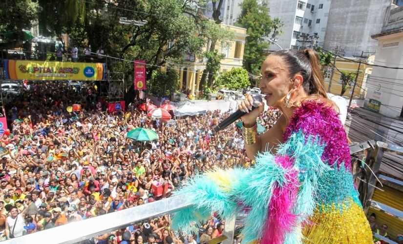 Ivete Sangalo no circuito de Campo Grande em Salvador