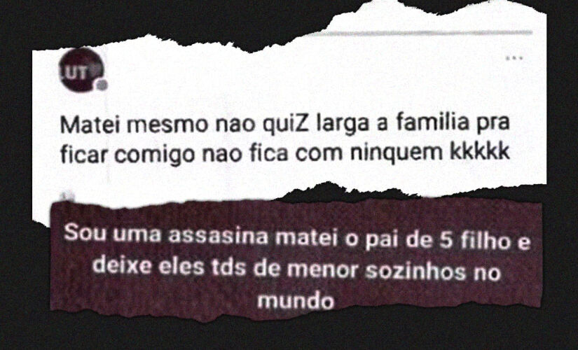 Após o crime, Edhione da Conceição Silva postou em seu Facebook uma confissão do assassinato