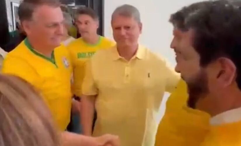 Tarcísio de Freitas e Ricardo Nunes recebem Bolsonaro em São Paulo 