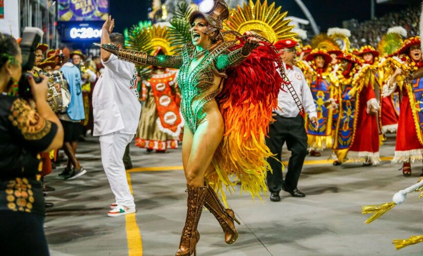 A Mocidade Alegre, campeã do carnaval de avenida paulistano