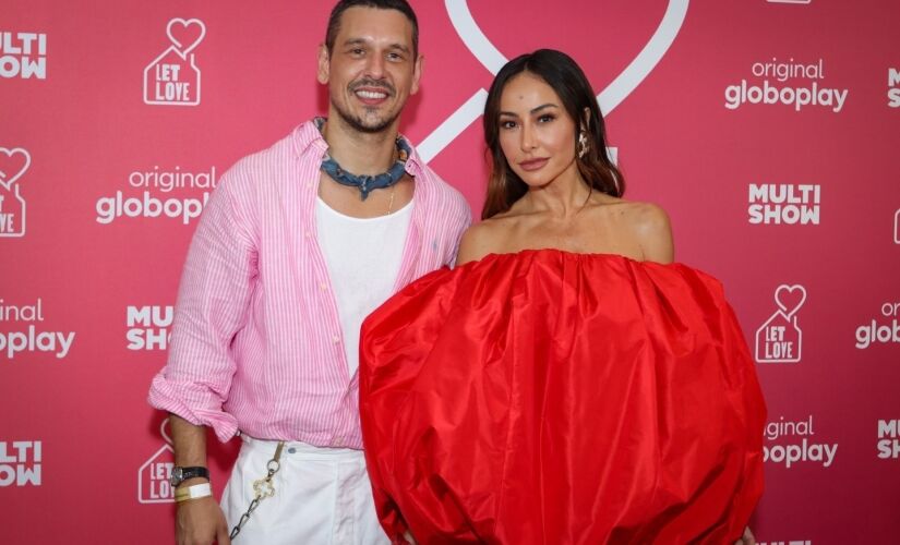 Sabrina Sato e João Vicente na pré estréia do reality 'Let Love'