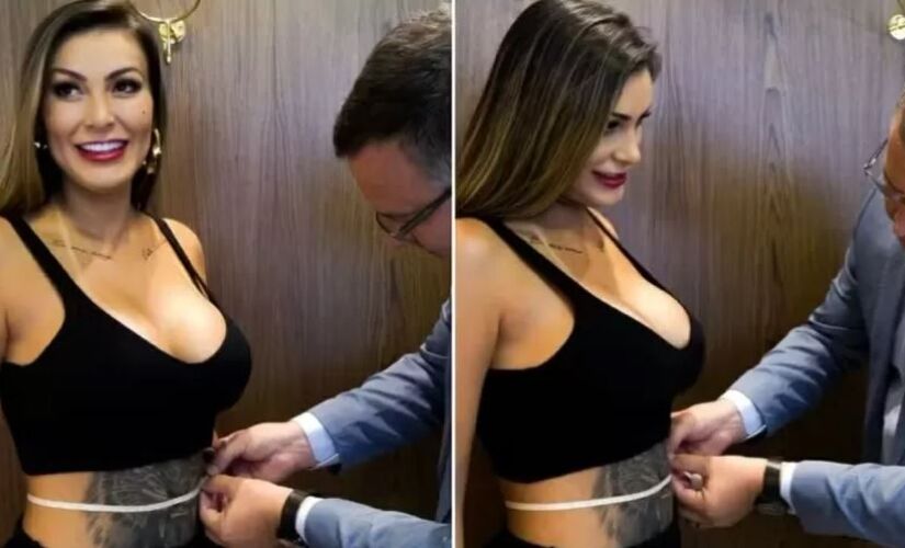 Andressa Urach realiza diversos procedimentos estéticos 