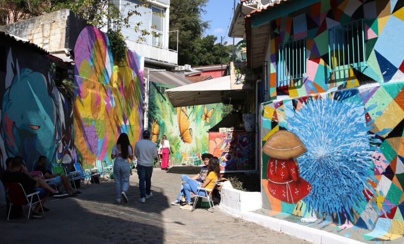 Beco do Batman, na Vila Madalena, zona oeste de São Paulo