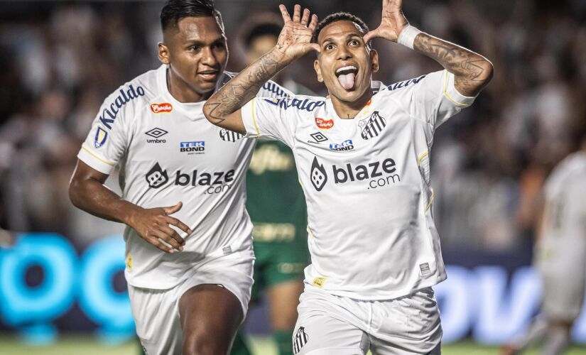 O Santos FC venceu o Palmeiras por 1 a 0 na partida de ida das finais do Campeonato Paulista