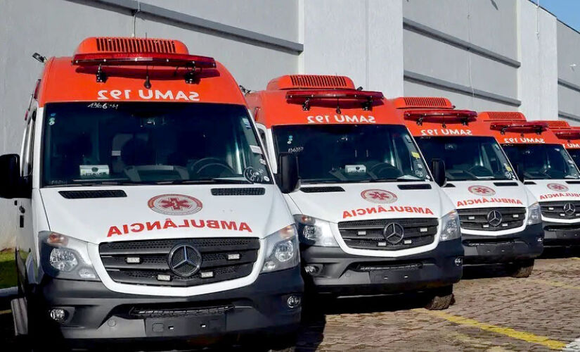 Maioria das cidades em São Paulo receberá novas ambulâncias do Serviço de Atendimento Móvel de Urgência (Samu)