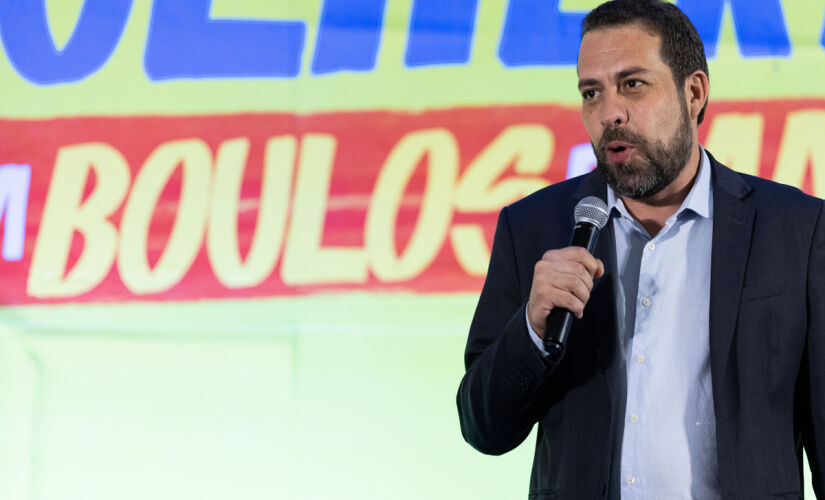 O candidato Guilherme Boulos