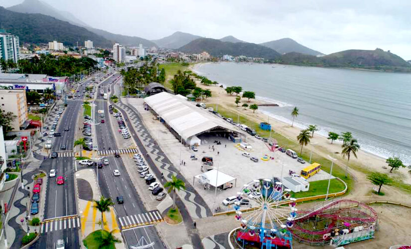 Praça da Cultura centro de Caraguatatuba
