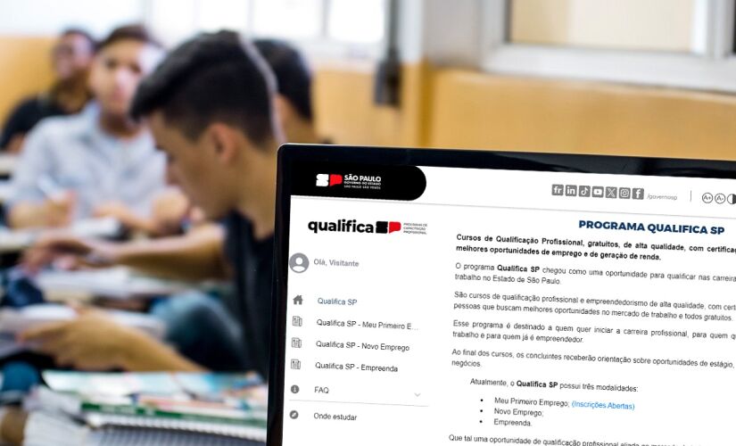 O Governo de São Paulo abriu as inscrições para 1.000 vagas para de cursos do Qualifica SP - Empreenda