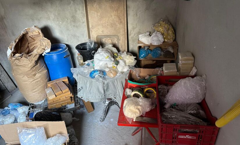 Droga encontrada com a dupla na zona norte de SP