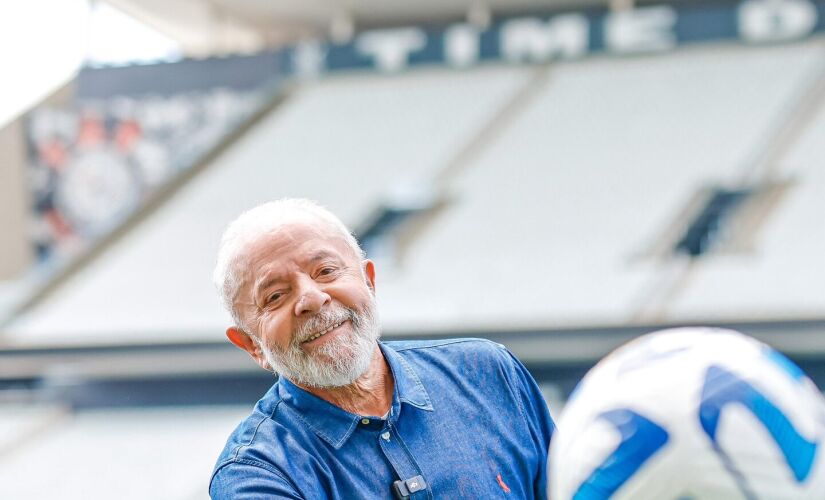 Lula, durante evento na Neo Química Arena, estádio do Corinthians