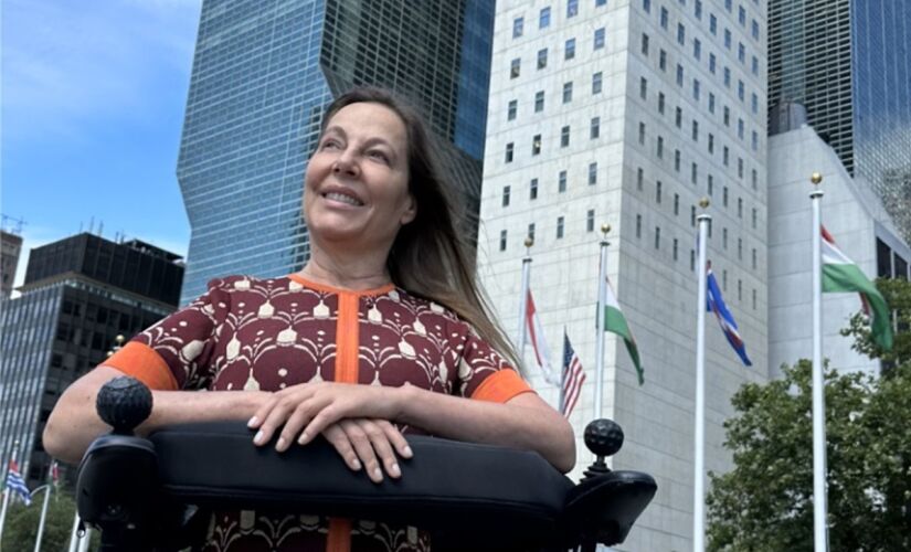 A senadora Mara Gabrilli na sede da ONU, em Nova York