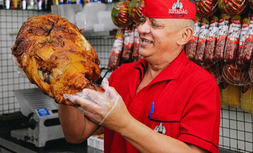 O pernil do Bar Estadão é o carro-chefe da casa