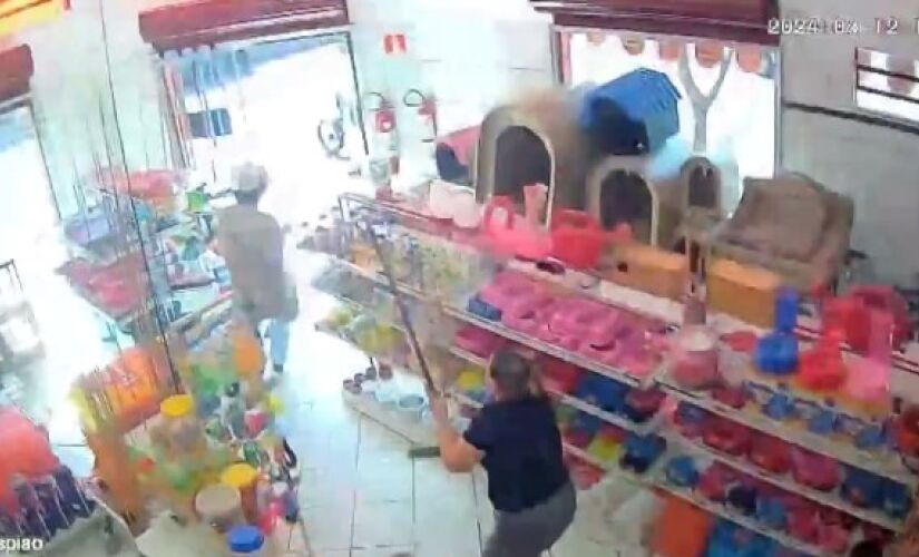 Ladrão é preso após fugir de dona de pet shop no interior de SP