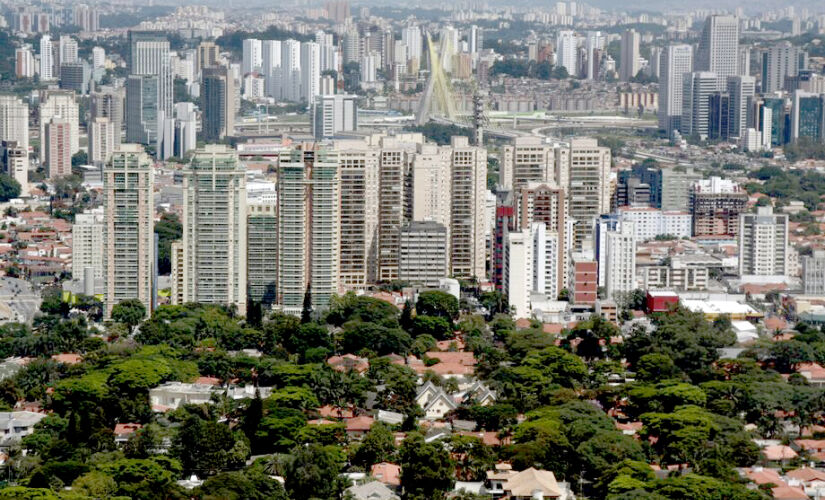 Vista aerea do bairro do Brooklin