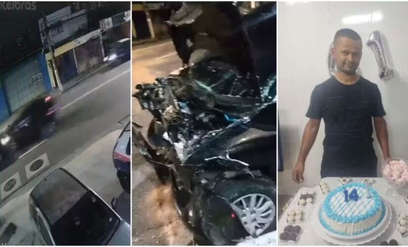 Carro na contramão bateu e causou a morte de um motorista de app em Guarulhos