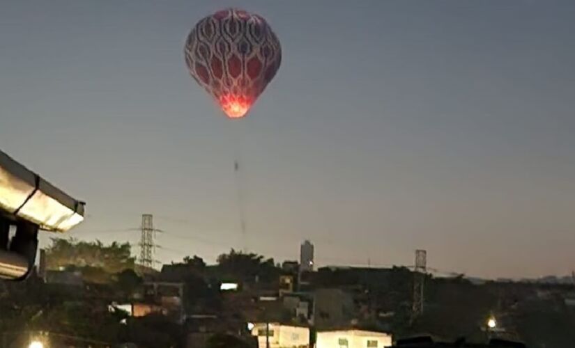 Balão caiu na madrugada desta segunda na zona leste de São Paulo